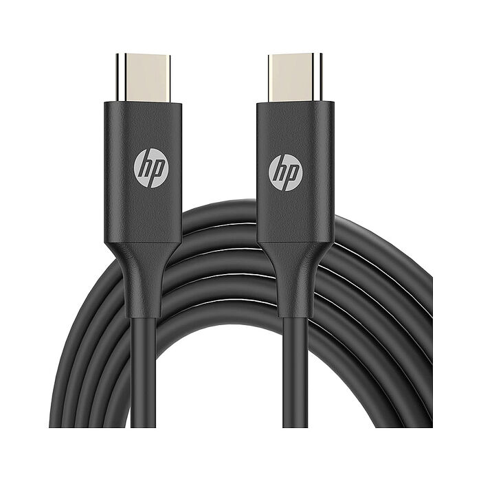 HP 惠普 DHC-TC107 Type-C充電線 速充快充線-黑色-1M