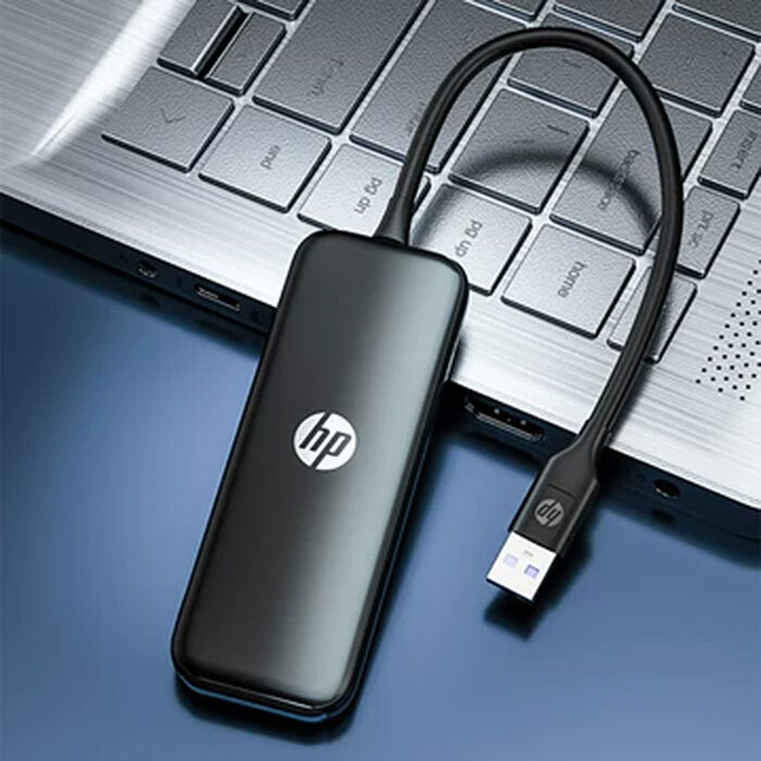 HP 惠普 DHC-CT110(V010) USB3.0 四埠集線器-黑色-15cm