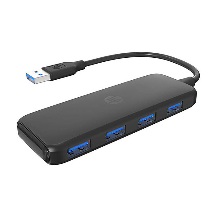 HP 惠普 DHC-CT110(V010) USB3.0 四埠集線器-黑色-15cm