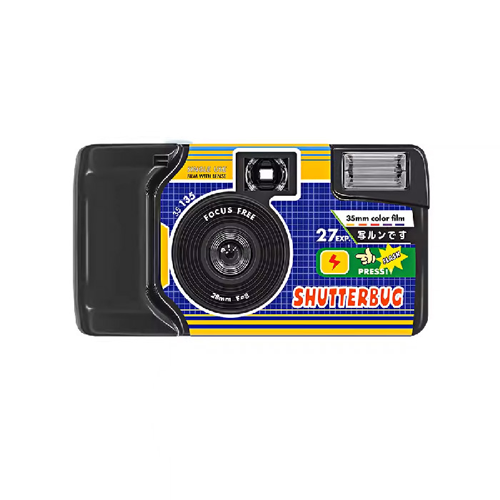 【LFANI 樂斐】HELLO SHUTTERBUG攝影家 翻玩系列彩色27張一次性閃光即可拍相機