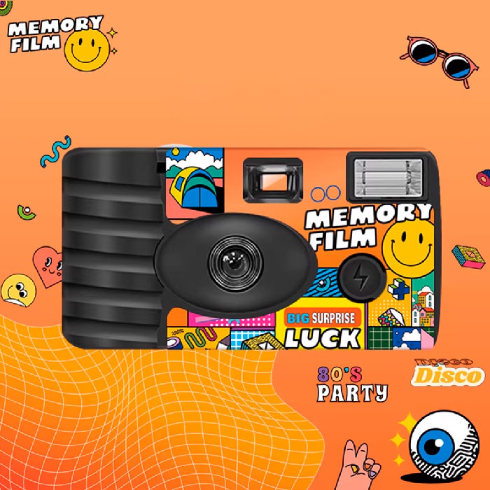 【LFANI 樂斐】Memory蒙特卡洛 翻玩系列彩色27張一次性閃光即可拍相機