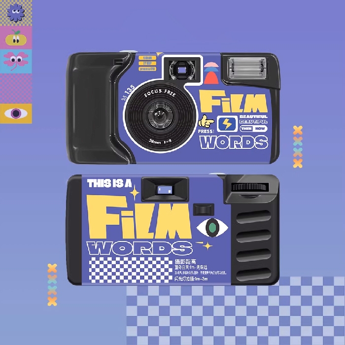 【LFANI 樂斐】FILM WORDS底片語言 翻玩系列彩色27張一次性閃光即可拍相機