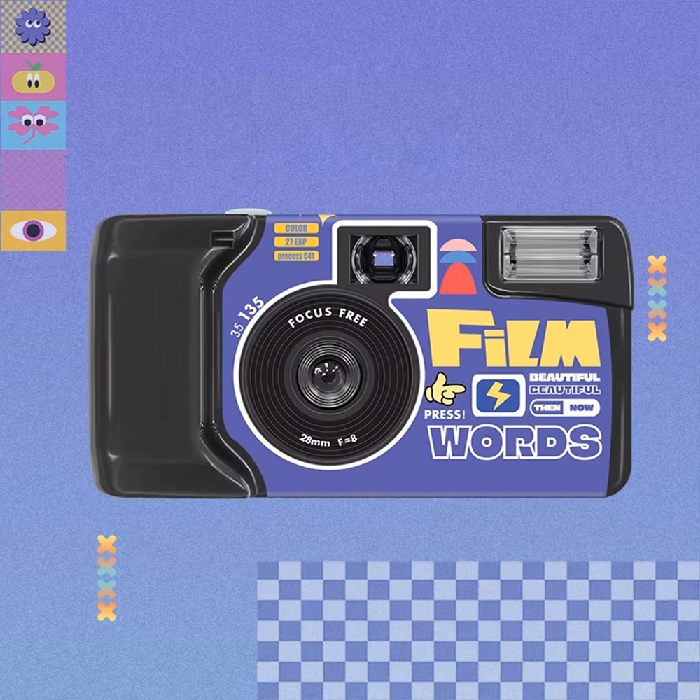 【LFANI 樂斐】FILM WORDS底片語言 翻玩系列彩色27張一次性閃光即可拍相機