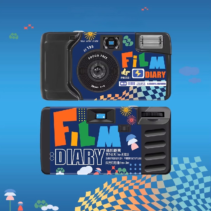【LFANI 樂斐】FILM DIARY底片星球 翻玩系列彩色27張一次性閃光即可拍相機