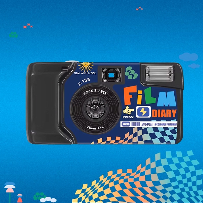 【LFANI 樂斐】FILM DIARY底片星球 翻玩系列彩色27張一次性閃光即可拍相機
