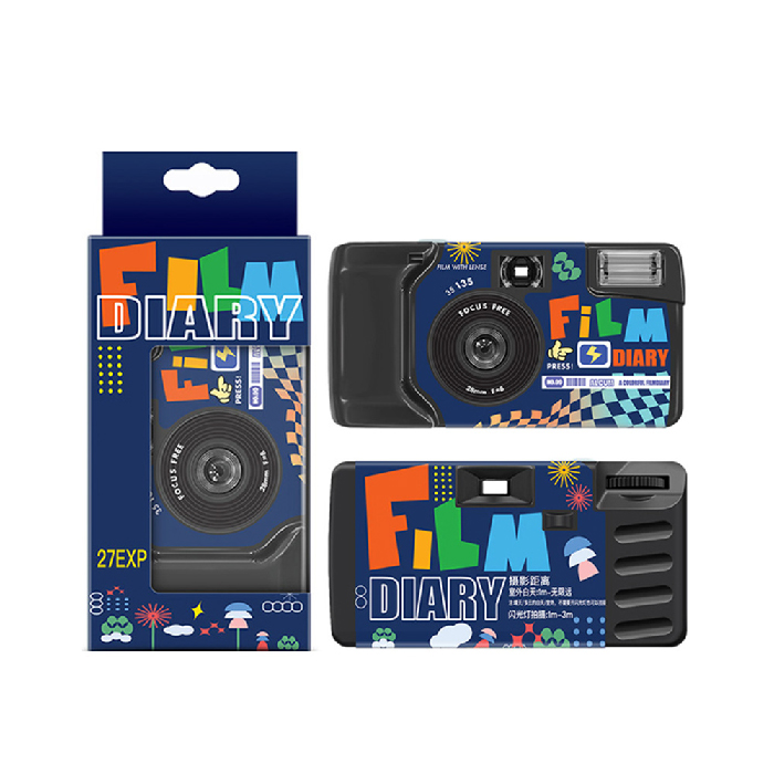【LFANI 樂斐】FILM DIARY底片星球 翻玩系列彩色27張一次性閃光即可拍相機