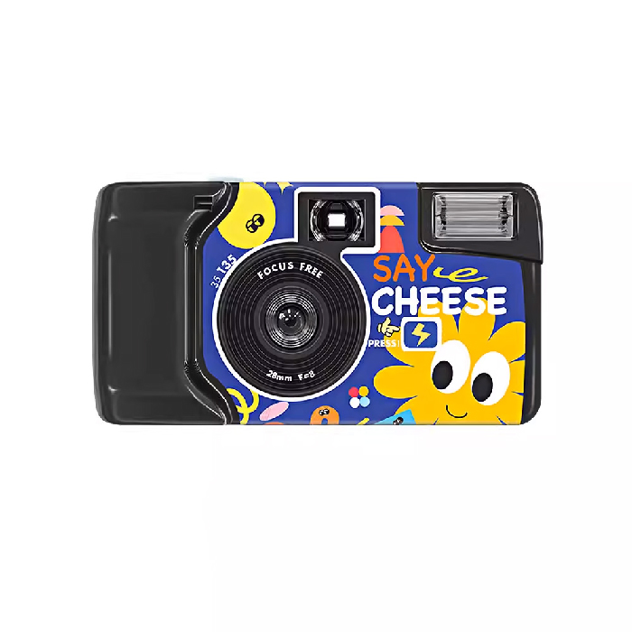 【LFANI 樂斐】SAY CHEESE笑笑笑 翻玩系列彩色27張一次性閃光即可拍相機