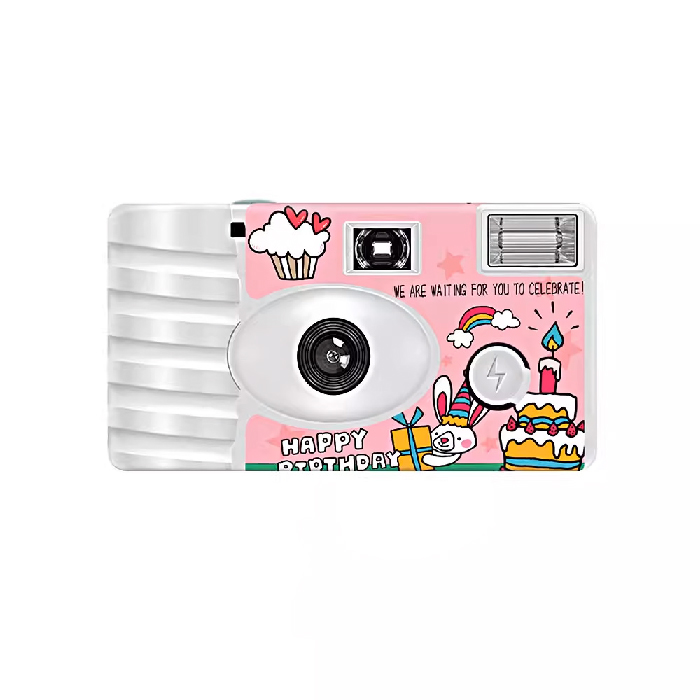【LFANI 樂斐】HAPPY BIRTHDAY生日快樂 翻玩系列彩色18張一次性閃光即可拍相機
