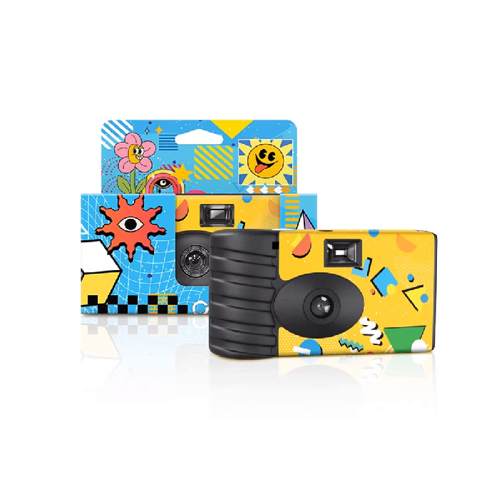 【LFANI 樂斐】MEMPHIS孟菲斯 翻玩系列黑白18張一次性無閃光即可拍相機