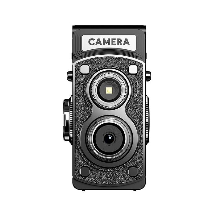 【Minicam 迷你拍】G17復古TLR雙眼Y8000迷你相機-黑