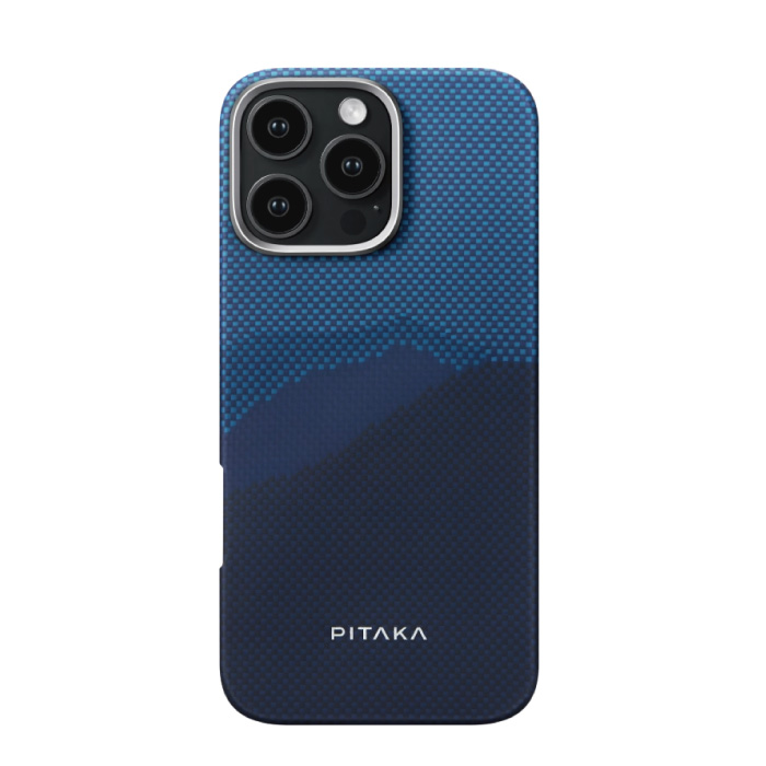 PITAKA iPhone 16 系列 航太纖維磁吸手機殼 地平線(山峰)