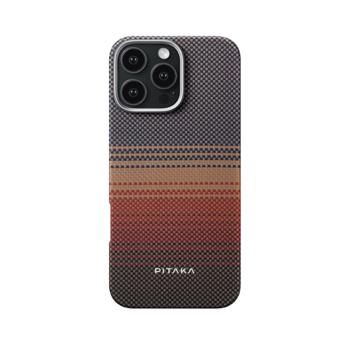 PITAKA iPhone 16 系列 航太纖維磁吸手機殼 日落
