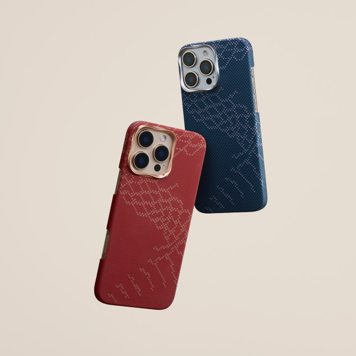 PITAKA iPhone 16 Pro/ProMax 航太纖維磁吸手機殼 蛇年限定款