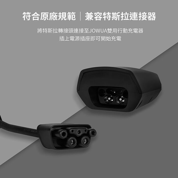 【JOWUA】Type-2(CCS2)雙用行動充電器+NEMA 14-50轉接器(家用+外出雙用)