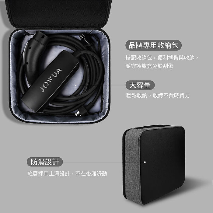 【JOWUA】TPC(NACS)雙用行動充電器＋NEMA 14-50轉接器組合(家用+外出雙用)