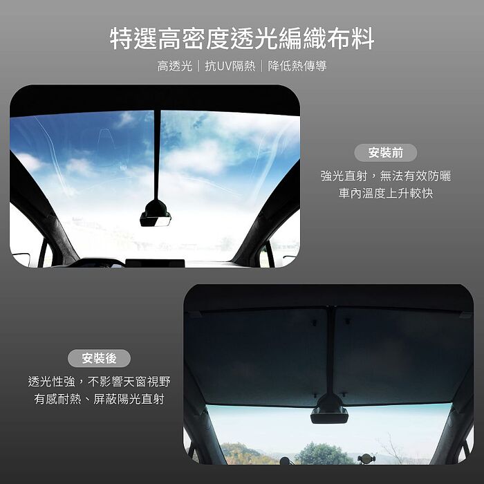 【JOWUA】Model X 分離式遮陽簾 (特殊布料 專利卡扣)