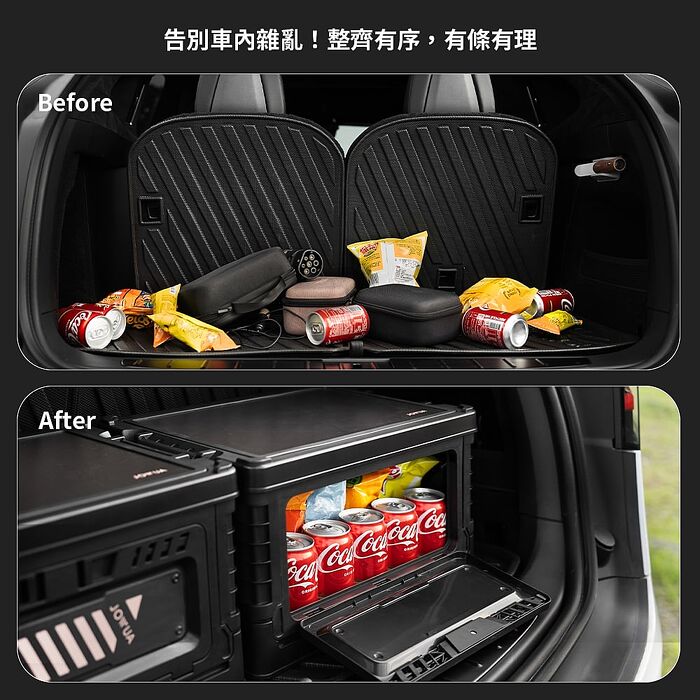 【JOWUA】特斯拉TESLA X/Y/S/3 30L堆疊收納箱 增加車內收納空間