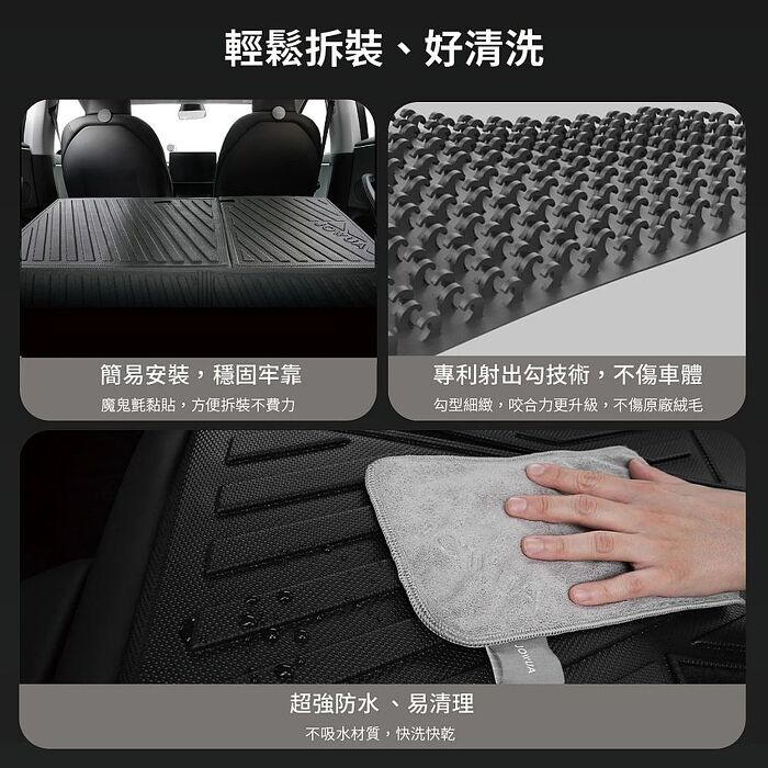 【JOWUA】特斯拉 TESLA Model 3 2024+ 煥新版 防水後排椅背墊(防泥沙 防灰塵 防水)