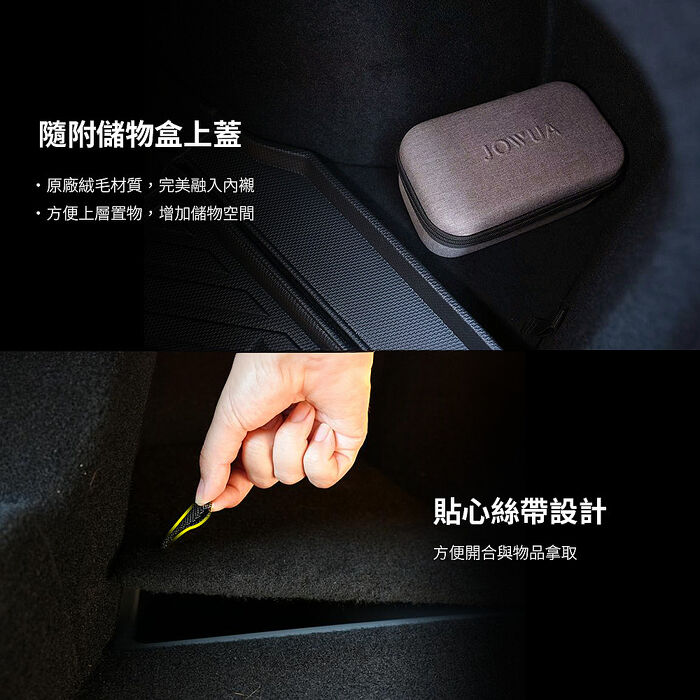 【JOWUA】特斯拉 TESLA Model 3煥新版 後行李廂收納桶(保持後行李廂內裝整潔及擴充收納空間)