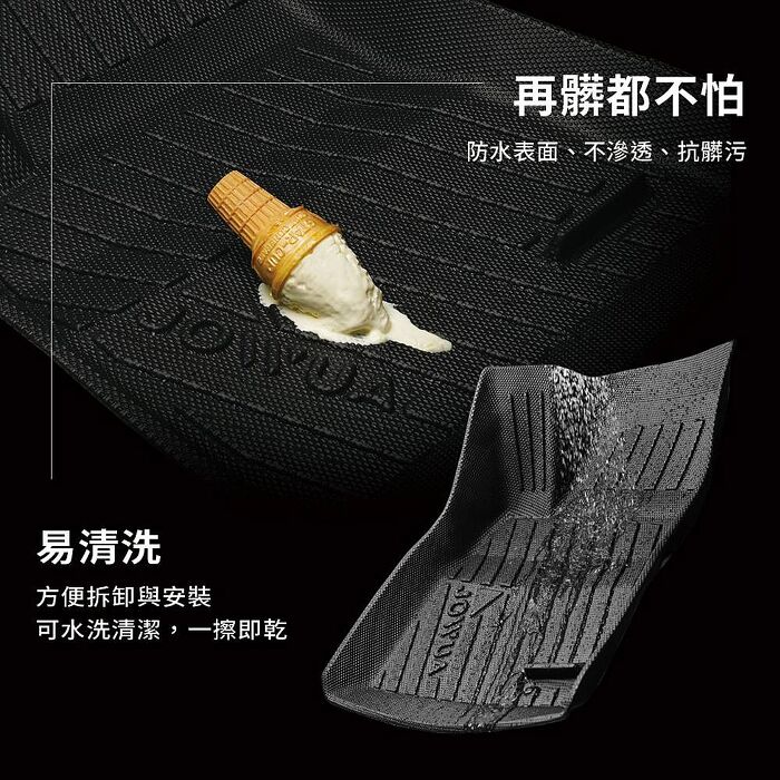 【JOWUA】特斯拉 TESLA Model Y 立體耐磨腳踏墊 全套組(保護網 防泥沙 防灰塵 防水)