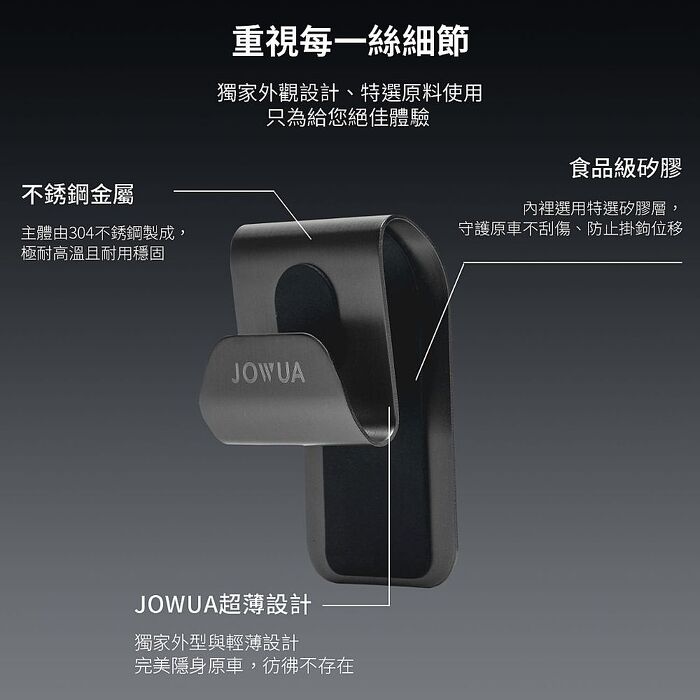 【JOWUA】Model S/X 掛鉤組(前行李箱雞排掛勾+手套箱掛鉤+MagSafe椅背掛鉤)