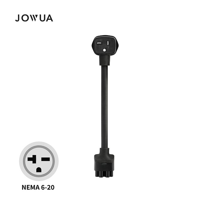 【JOWUA】TESLA NEMA 6-20 轉接器 兼容特斯拉2代旅充(特斯拉旅充)