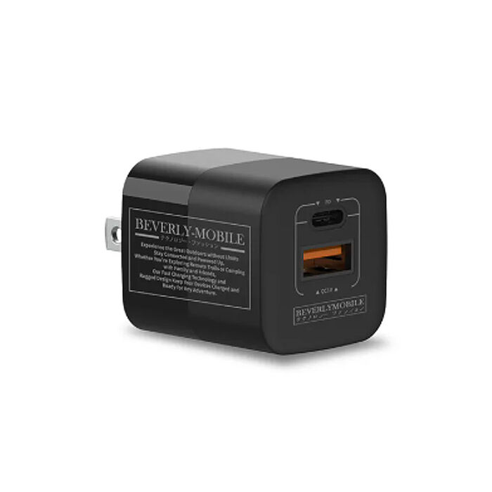 台灣製)BEVERLY｜GaN33W氮化鎵充電頭｜BVUC-33W2P 電源供應器 充電器 充電頭 豆腐頭 蘋果手機充電