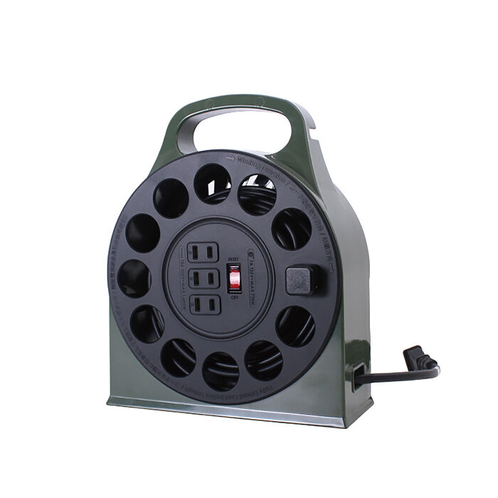 ADAMOUTDOOR｜多用途輪座式延長線 15M ( ADPW-23115M )(露營 野營 工業 電源線)
