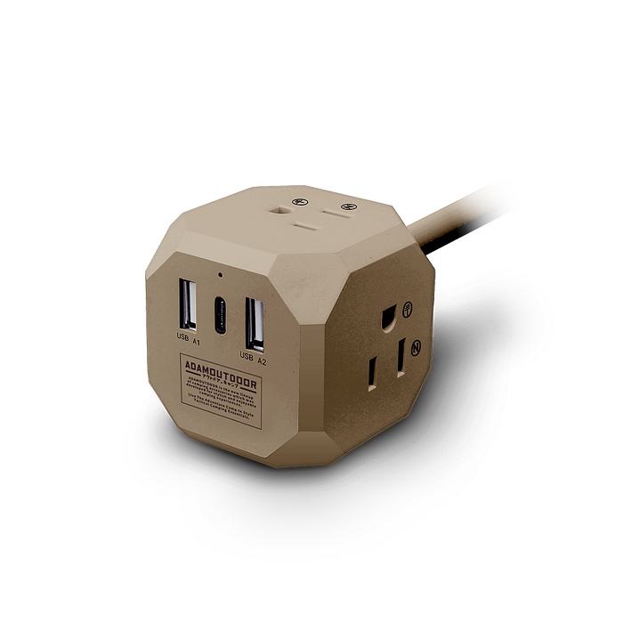 ADAMOUTDOOR｜極限方塊PD氮化鎵35W多功能USB延長線