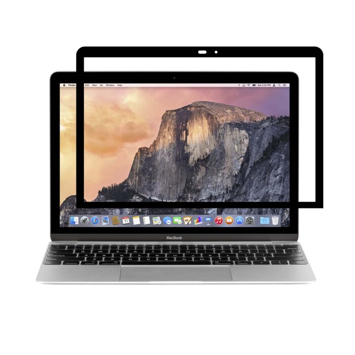 Moshi iVisor AG 防眩光螢幕保護貼 For MacBook Retina 12-黑