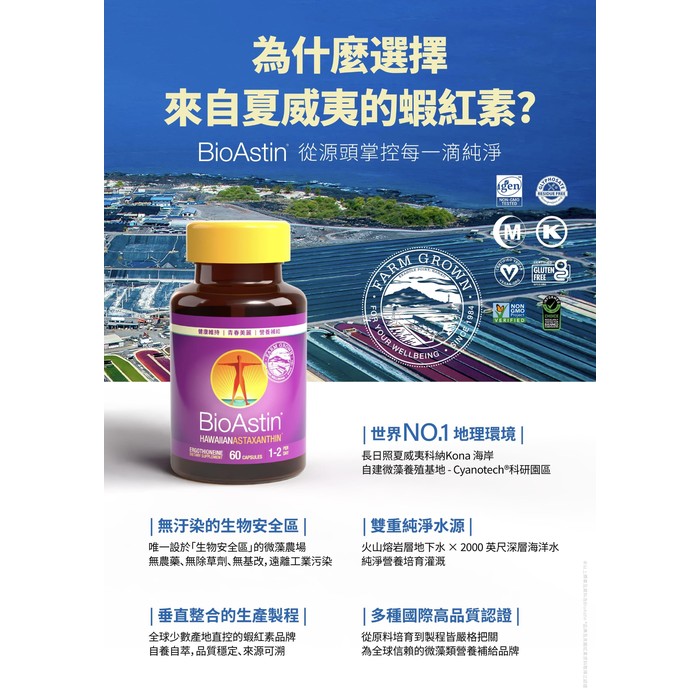 【BioAstin】紅藻蝦紅素賦活膠囊60顆/瓶.每日營養補給.外食.上班族.壓力大.易疲勞.常熬夜.長時間3c