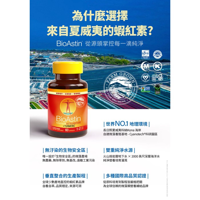 【BioAstin】紅藻蝦紅素薑黃膠囊60顆/瓶.每日活力補給.外食族.上班族.壓力大.易疲勞.常熬夜.長時3c