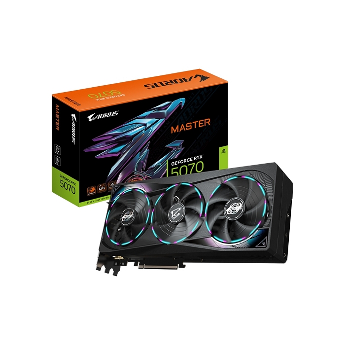 技嘉GIGABYTE  AORUS GeForce RTX 5070 MASTER 12G 顯示卡(GV-N5070AORUS M-12GD)