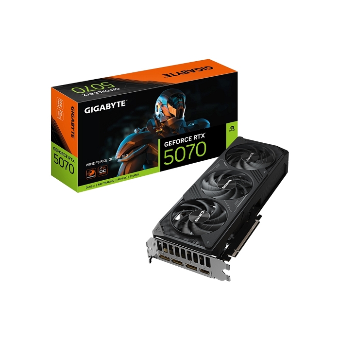 技嘉GIGABYTE GeForce RTX™ 5070 WINDFORCE OC SFF 12G 顯示卡(GV-N5070WF3OC-12GD)