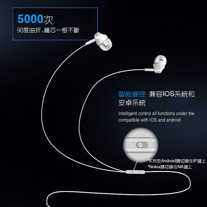 M8 立體聲入耳式 3.5mm線控耳機(特賣)