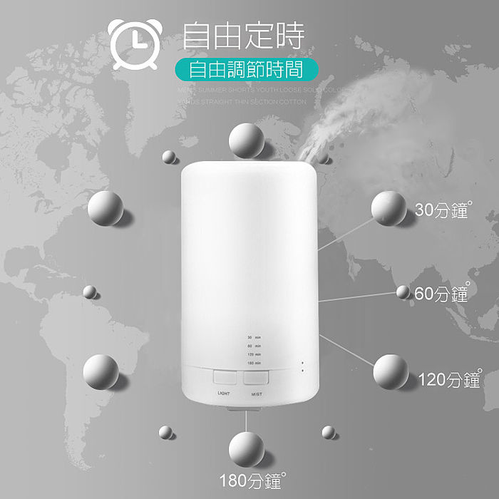 日系風格 迷你香薰加濕器 夜燈(70ml/USB電源)(特賣)