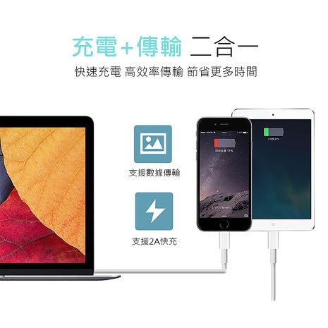 (5入組)Apple Lightning 8Pin 充電傳輸線 (超短20cm)(特賣)