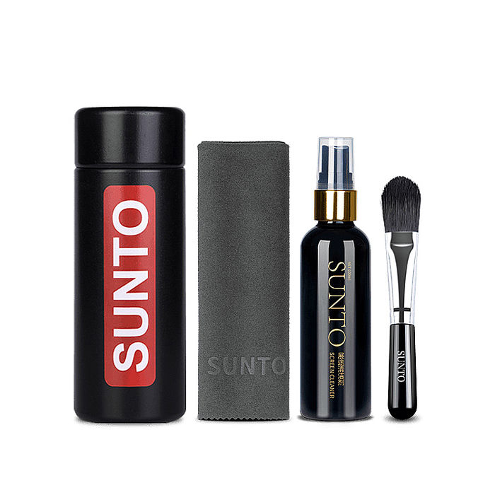 SUNTO 四合一螢幕清潔套裝(100ml+擦拭布+清潔刷+收納盒)(特賣)