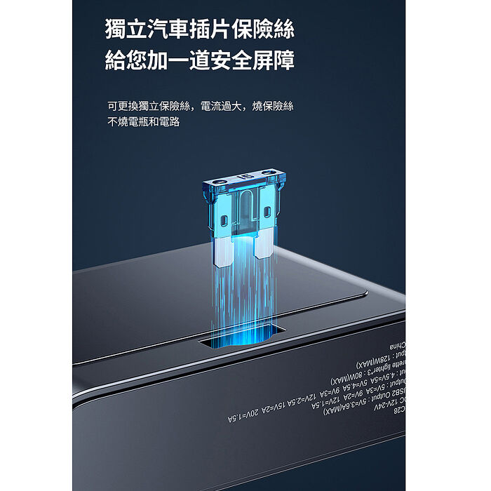 AHEAD 多孔多工127W點煙器擴充車充 充電器