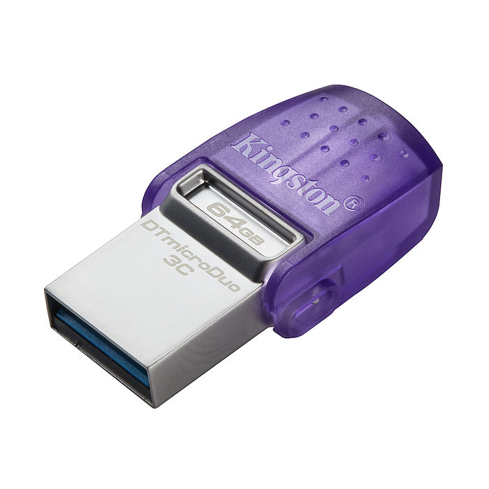 【限時免運】金士頓 Kingston DataTraveler microDuo 3C 64GB USB3.2 隨身碟 (DTDUO3CG3/64GB)