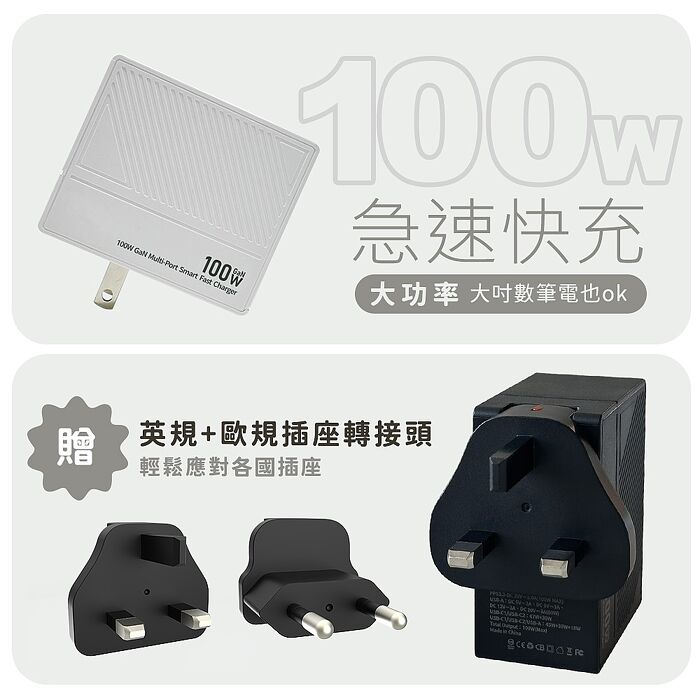 TORRII CUTi-100W GaN氮化鎵快充充電器