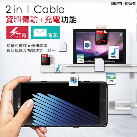 (2入顏色隨機)Type-C QC3.0 太空鋁編織快充傳輸線-1米(25光棍)