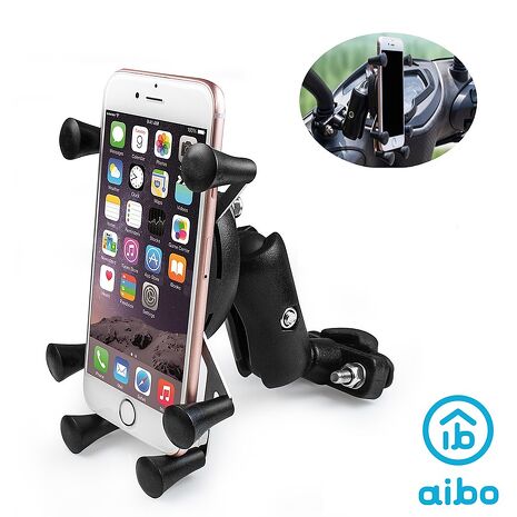 aibo K06B 機車/自行車 彈簧剪刀腳式 360度旋轉車架