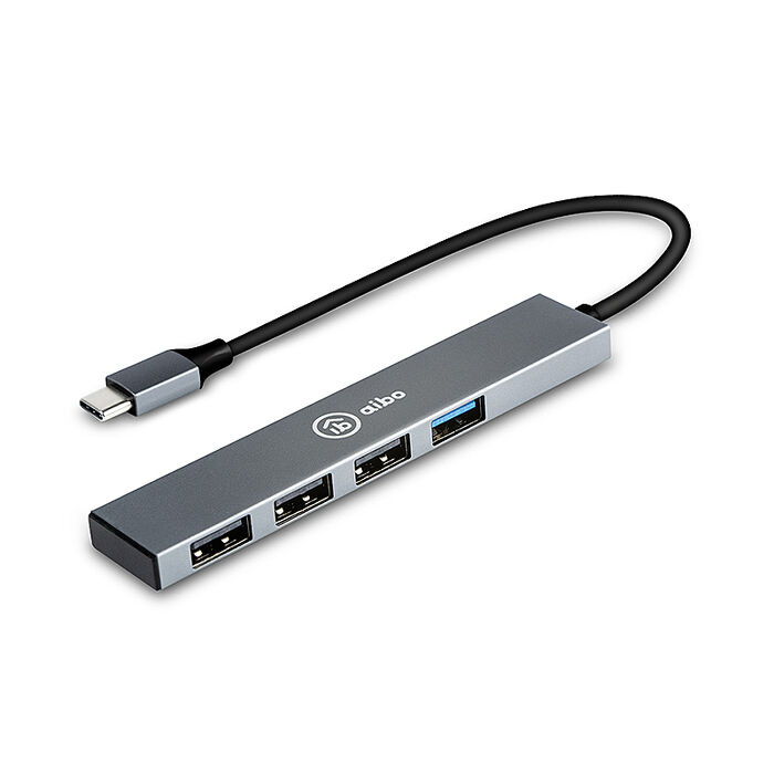 aibo Type-C 鋁合金4埠HUB集線器(USB3.0+2.0)