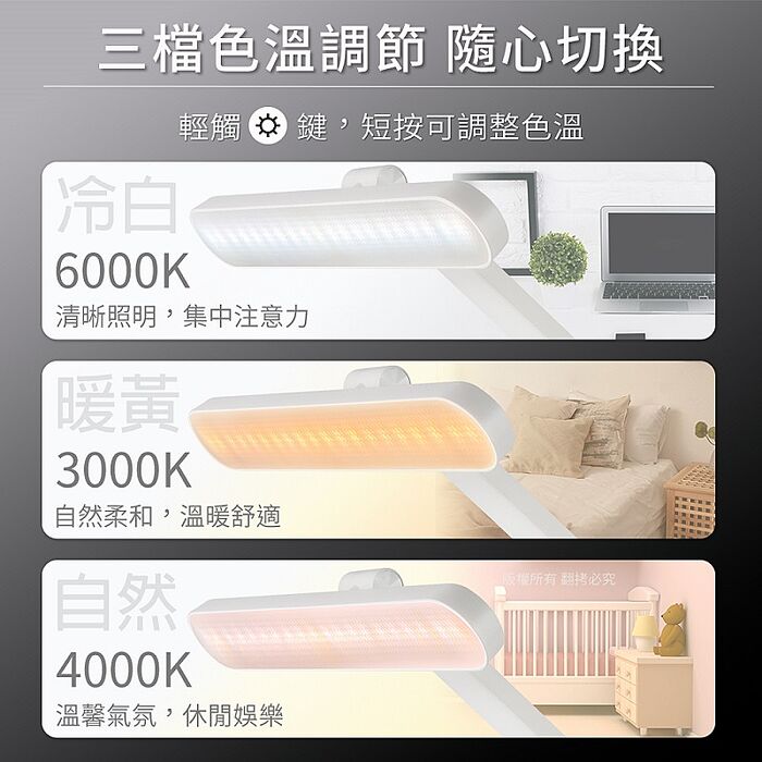 aibo 多角度觸控 筆筒折疊檯燈(USB充電)