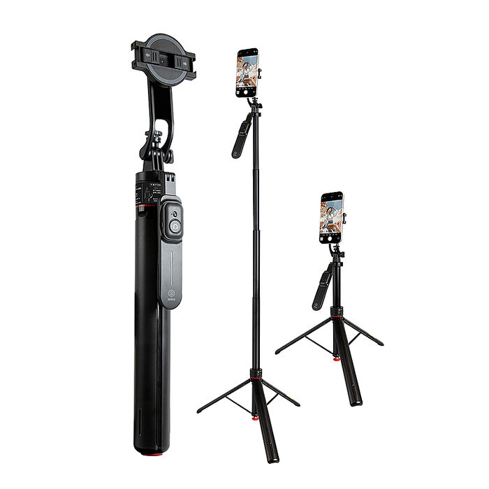 aibo 丟丟桿 磁吸/夾式兩用 全景手持穩定藍牙自拍桿三腳架