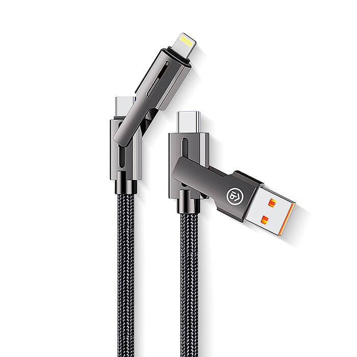 aibo 超強四合一 60W編織快充傳輸線(1.2M)