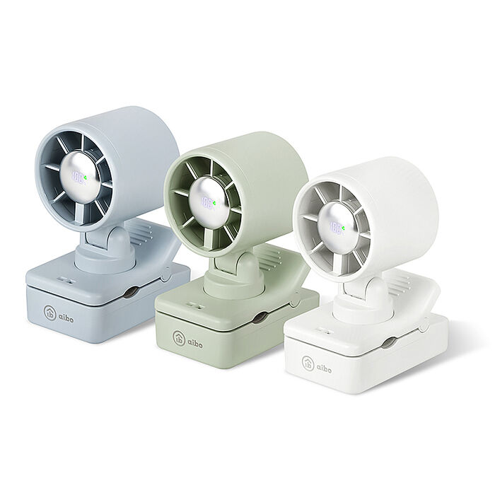 aibo 100檔數顯高速 夾式桌立風扇(夾背包/夾雨傘)