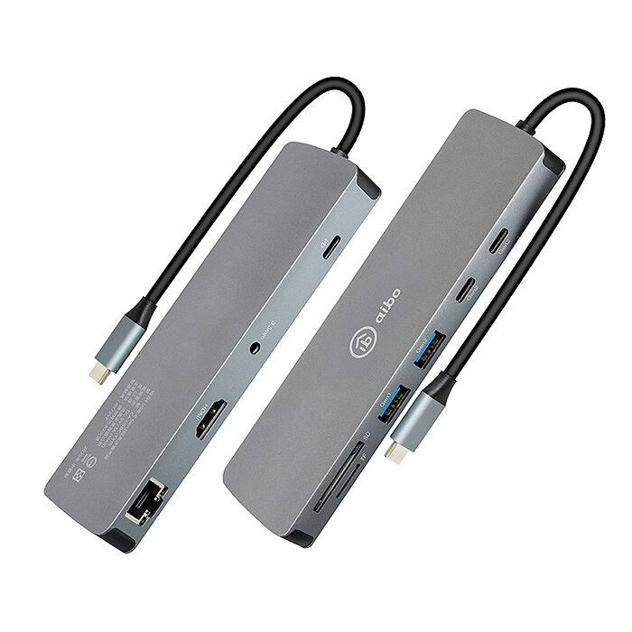 aibo 10合1 Type-C USB3.2 Gen2 超高速多功能擴充器