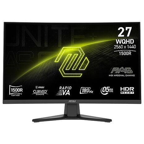 msi微星 MAG 275CQF E18 27吋 曲面電競螢幕(27"/2560x1440/16:9/180Hz/VA/曲面)